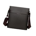 thumbnail image 1 of Bolso de hombro con cremallera para hombre, tipo cartera de negocios, para en bicicleta, hacer ejercicio, cumpleaños Marrón, 1 of 8