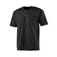 thumbnail image 2 of A4 2-Button Mesh Henley For Youth Male in Black NB4130, 2 of 2