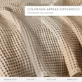 thumbnail image 6 of Noble Linens 100% Cotton Waffle Texture Bed Blanket, Tan, King/Cal King, 6 of 12