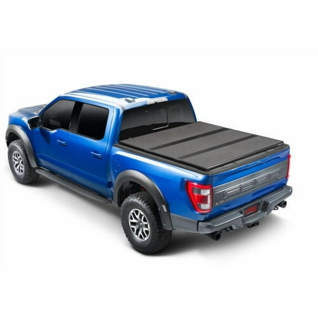 Extang Tonneau Cover 88486 Solid Fold ALX; Hard Folding; Non-Locking; Textured Black; 1 Inch Thick EnduraShield Panels With Aircraft-Grade Aluminum Frame