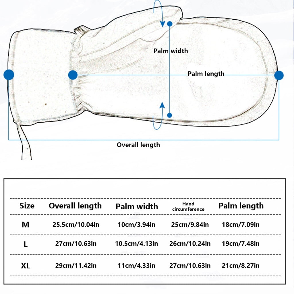 KCAHPAN Thermal Gloves for Skiing Ski Gloves Women Winter Gloves Watertight Snow Gloves