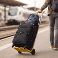 thumbnail image 5 of PONPRNGY Small Folding Hand Truck Dolly with 2 Wheels, Foldable Luggage Cart, Lightweight Plastic Collapsible Cart, for Airport Travel Moving Use, 5 of 7