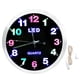 thumbnail image 1 of Elegante decoración del hogar para la sala de estar, reloj de pared LED colorido moderno con movimiento de cuarzo silencioso, 1 of 8