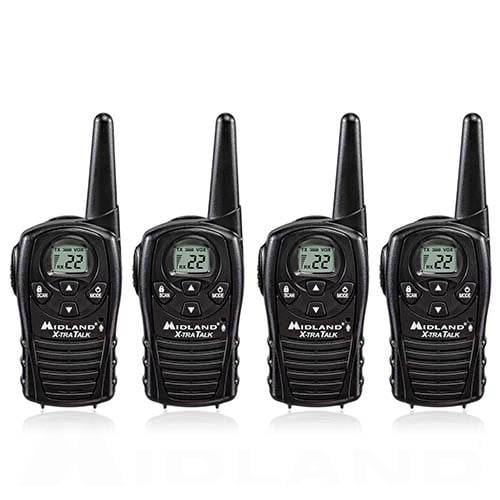 Midland LXT118VP Xtra Talk, 22 Channels Two Way Radio, 4 Pack - Walmart