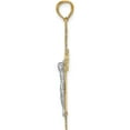 thumbnail image 3 of 14K Two-Tone Crucifix Pendant (35 X 24) Made In United States c4519, 3 of 6