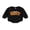 Black BOO, variant on LMLYSoH Baby Halloween Romper Long Sleeve Round Neck Bat Letter Print Bodysuit Newborn Clothes