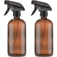 thumbnail image 1 of Zshan Spray Bottle 480ml Amber Glass Spray Bottle - Refillable with Trigger Sprayers, Cap and Labels - For Essential Oils, Spritzers (2 PCS), 1 of 5