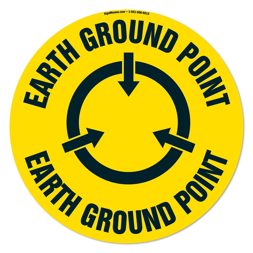 Earth Ground Point 16" NonSlip Floor Marker Made in The USA