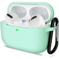 thumbnail image 1 of IBAOLEA Compatible with AirPods Pro Case, Protective Silicone Cover Compatible with AirPods Pro Jade Green, 1 of 7