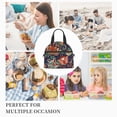 thumbnail image 3 of DouZhe Lunch Bags for Women and Men, Vintage Paisley Batik Flowers Prints Reusable Portable Insulated Cooler Waterproof Lunch Tote Bag for Travel Work Picnic, 3 of 7