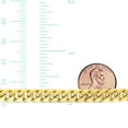 thumbnail image 3 of JewelStop 14k Semi-solid Yellow Gold 6.9mm Miami Cuban Link Bracelet, Box Clasp- 8.5" - 11.29gr., 3 of 6