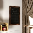 thumbnail image 3 of Flash Furniture Canterbury 20" x 30" Torched Wood Wall Mount Magnetic Chalkboard Sign with Eraser, Hanging Wall Chalkboard Memo Board for Home, School, or Business, 3 of 12