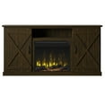 thumbnail image 7 of Twin Star Home Barn Door TV Stand for TVs up to 70 inches with ClassicFlame Electric Fireplace, Sawcut Espresso, 7 of 7