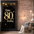 thumbnail image 6 of Elegant Gold 80th Birthday Banner Celebration Backdrop Party Decoration Photography Props Festive Event Supplies Birthday Party Decor Decors, 6 of 7