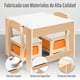thumbnail image 3 of Kids House Mesa Montessori Nest, Set Infantil de en Madera de Abedul y MDF con 2 Sillas, Ideal para Niños Pequeños, Juego, Aprendizaje, Lectura, Diseño Compacto y Seguro 62x62 cm, 3 of 9