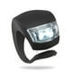thumbnail image 2 of Juego de 4 luces de seguridad de silicona para rueda delantera y trasera de bicicleta, brillantes, impermeables, color negro, 2 of 7