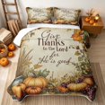 thumbnail image 2 of Erosebridal Hippie Fall Grain Twin Quilt Set, Boho Harvest Pumpkin Twin Coverlet Set for Boys Girls, Cream Rust Orange, 2pcs 1 Bedspread and 1 Pillowcase, 2 of 7