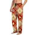 thumbnail image 7 of Men's Christmas Pajama Straight Vacation Pj Pants for Couple Xmas Holiday Casual Jammies Sleepwear, 7 of 7