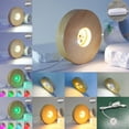 thumbnail image 5 of 10cm Wood Light Base Wooden LED Light Rotating Display Stand Lamp Holder, 5 of 7