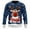 Blue, variant on LUOGENLI Mens Sweaters Casual Cashmere Christmas Print Crew Neck Sweatshirt for Men and Women Holiday Graphic Tee for Festive Celebration Mens Sweater Vest Blue Size S
