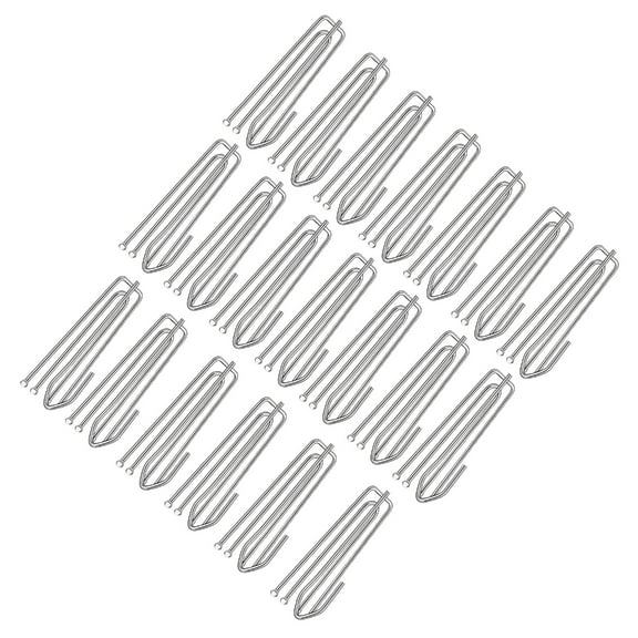 Pack Of 20 Stainless Steel 4 Prongs Curtain Hook for Heavy Curtains and Rail