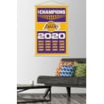 thumbnail image 4 of NBA Los Angeles Lakers - Champions 20 Wall Poster with Wooden Magnetic Frame, 22.375" x 34", 4 of 5