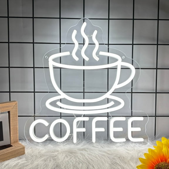 Coffee Neon Sign for Wall Decor, Coffee Led Signs, Dimmable USB Powered Neon Light Sign for Home, Business, Shop, Bar Pub, Store