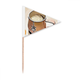 thumbnail image 1 of Effect Outline Mellow Drink Milk Tea Toothpick Triangle Cupcake Toppers Flag, 1 of 3