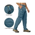 thumbnail image 3 of Little Donkey Andy Men's Quick Dry UPF 50+ Cargo Pants, Stretch Lightweight Outdoor Hiking Pants Gray Dawn XXXL, 3 of 7