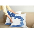 thumbnail image 2 of Ambesonne Blue Throw Pillow Cover 2 Pack, Orchid Bridal, 20", Violet Blue White, 2 of 7