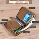 thumbnail image 5 of Mens Wallet, RFID Blocking Slim Flip Wallets, Credit Card Holder, Leather Zipper Wallets for Men,Holds up to 14 Cards,Credit Card Slots,etc. Brown, 5 of 5