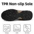 thumbnail image 4 of Men's Snow Boots Winter Warm Fur Lining Casual Fashion Comfort Outdoor Walking Hiking TPR Non-Slip Sole Lace Up Boots Brown 7 US, 4 of 7