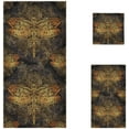 thumbnail image 2 of GZHJMY Stylized Dragonfly Mandala Ornate Pattern Soft Luxury Decorative Set of 3 Towels, 1 Bath Towel+1 Hand Towel+1 Washcloth, Multipurpose for Bathroom, Hotel, Gym, Spa and Beach, 2 of 5