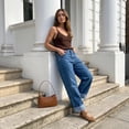 thumbnail image 5 of Cushionaire Monet Woven Mary Jane Flats for Women, Comfortable Ballet Flats with Adjustable Gold-Tone Buckle Strap and Memory Foam Cushioning, 5 of 16