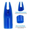 thumbnail image 3 of Uxcell 7mm Archery Arrows Nocks Plastic Glue on Arrow Nock Replacement Blue 60 Pack, 3 of 3