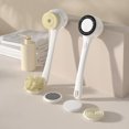 thumbnail image 4 of asddcavvf Brush Rechargeable Brush Scrubber Shower Brush With Long Handle Skin Brush With 5 Brush Heads for Cleanse Massage Towel Rack Disposable Hand Towels for Bathroom Decorative Towels for Bathroo, 4 of 5