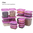 thumbnail image 1 of MesaSe 17pcs/set Refrigerator Food Container Plastic Microwave Food Storage Box Kitchen Lunch Organizer  Green, 1 of 10