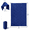 Blue, variant on Waterproof Puffy Camping Blanket - Lightweight Packable Outdoor Quilt with Snaps & Corner Loops, Warm Compact Blanket for Cold Weather Hiking Picnic Stadium Travel, 79"×55"