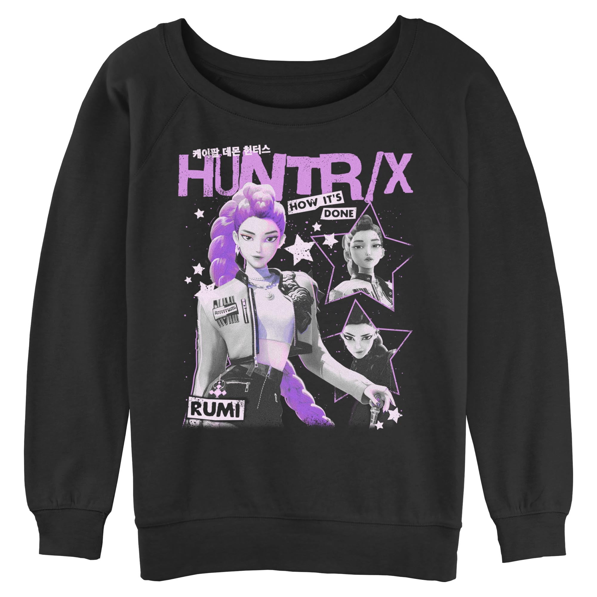 Juniors KPop Demon Hunters Pop Star Huntrix Zoey Sweatshirt