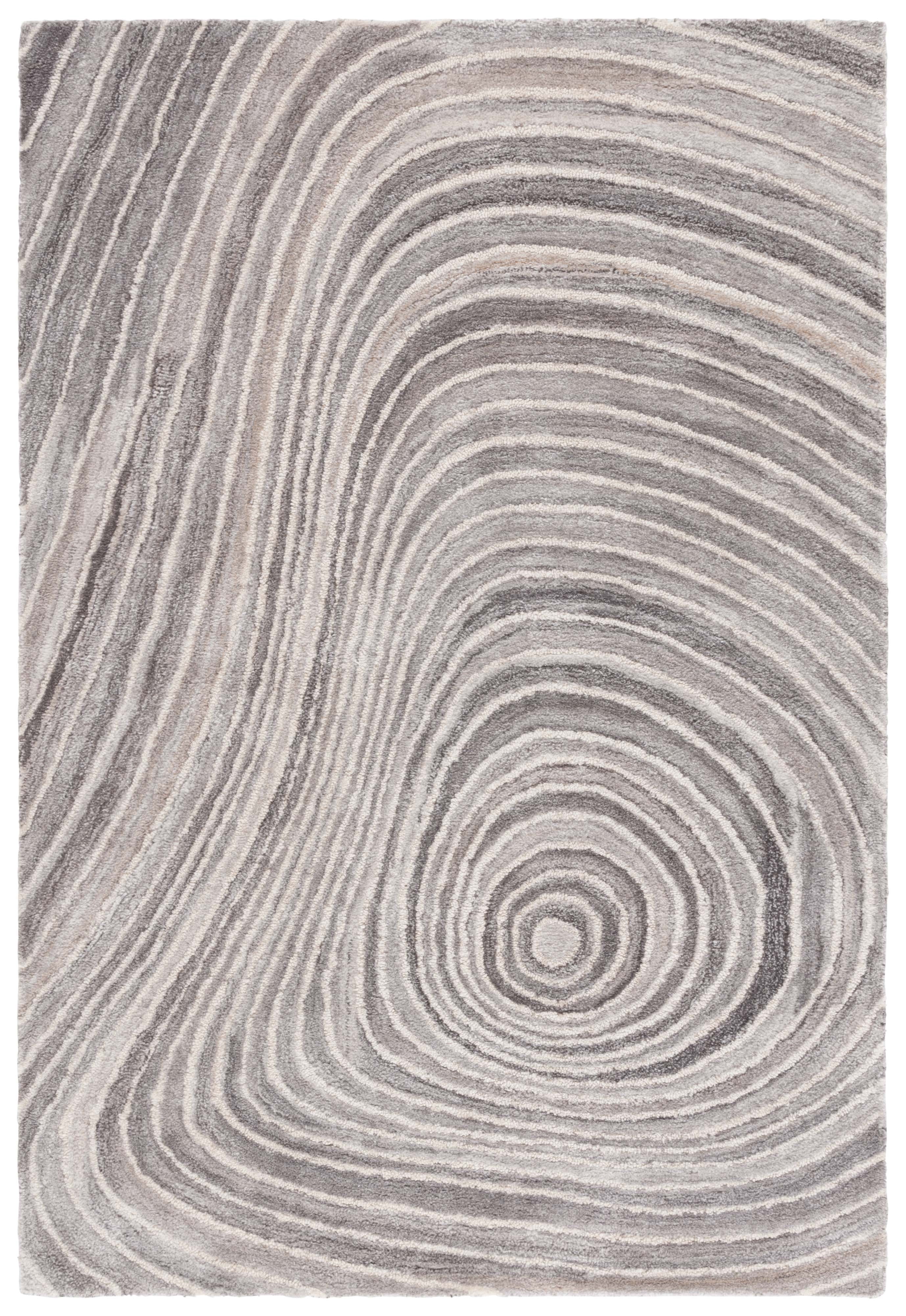 SAFAVIEH Abstract Luvenia Abstract Area Rug, Gray/Ivory, 4' x 6'