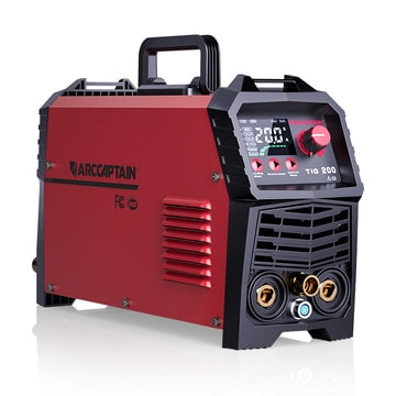 ARCCAPTAIN 2-in-1 200A TIG Welder, High Frequency 110/220V, TIG/Stick, LED Digital Display, 2T/4T, with Tungsten Electrode