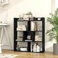 thumbnail image 5 of Costway 2 PCS 7-cube Bookcase Open Storage Shelf with Anti-tipping Kits for Living Room Black, 5 of 10