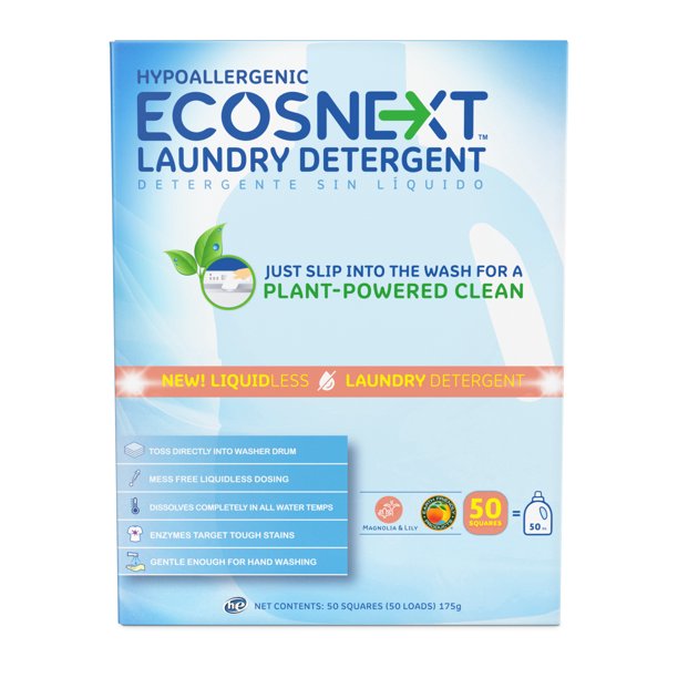 ECOSNext™ Liquidless Laundry Detergent Sheets, 50ct, Magnolia & Lily