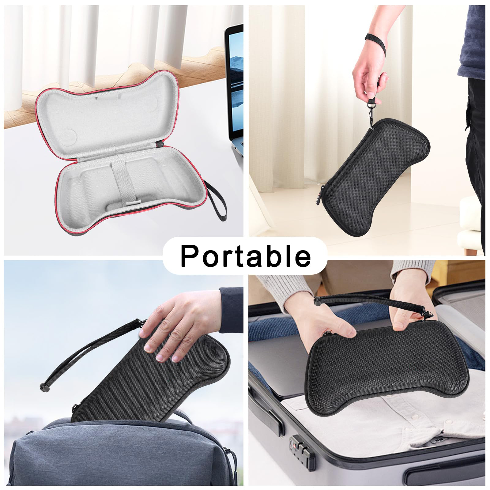 Bolsa de almacenamiento para control de juegos Gamesir G8, accesorios de juego a prueba de caídas, a prueba de presión y golpes, bolsa de almacenamiento negra 5