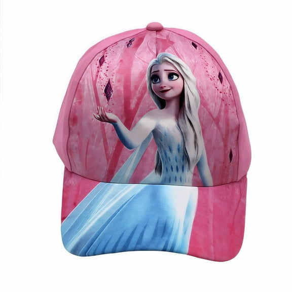 Snow Princess Elsa Adorable Anime Themed Baseball Cap - Fun CartoonGraphics, Comfortable Fit for Anime Fans