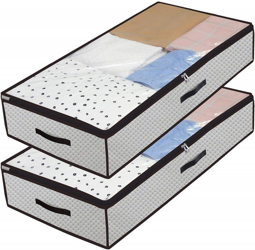 Home Edit Storage LAWOR 90L Large Under Bed Storage Bag With Zips 2