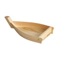 thumbnail image 3 of Bandeja para servir sushi, barco de madera para sushi, ideal para restaurantes, comedores y fiestas. Medio, 3 of 9