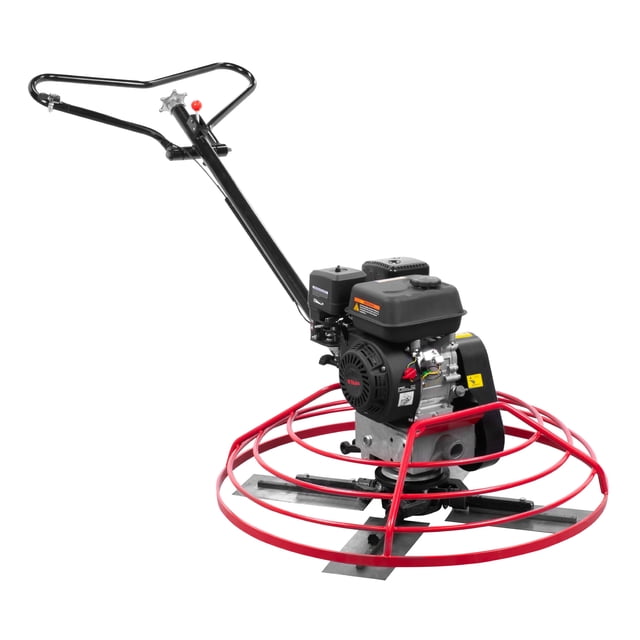 Allanadora de Concreto Stuka C/Motor a Gasolina 7 Hp 4 Cuchillas Acero Rojo Negro