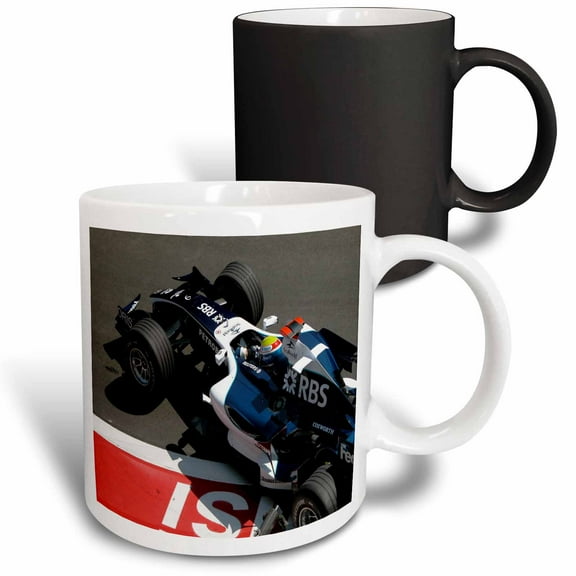 3drose, Race Car, 11oz Magic Transforming Mug
