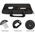 thumbnail image 6 of Mosiso 5 in 1 MacBook Air 13.6 inch Case 2025-2022 M4 A3240 M3 A3113 M2 A2681, Plastic Hard Shell Case&Shoulder Bag&Keyboard Cover&Screen Protector&Type C Adapter 2 Pack, Black, 6 of 7